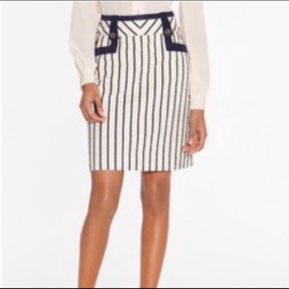 TORY BURCH Classic Seersucker Koemi Skirt